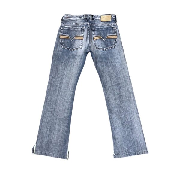 Y2K Diesel Mens Zatiny Selvedge Jeans 30x32 Fits 32x30 Boot Cut 8AT Wash italy - Picture 7 of 16